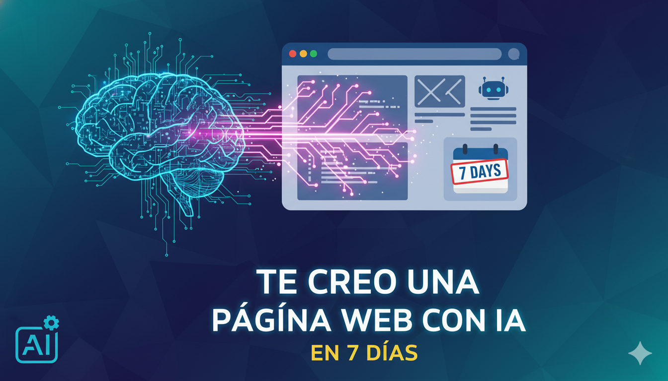 Te resuelvo la creación de tu página web con Inteligencia Artificial en 7 días