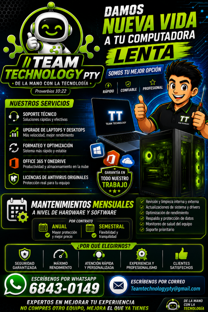 Te resuelvo Mantenimiento y Upgrade de Computadoras